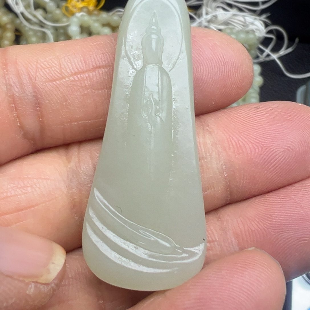 和田玉（糖玉）未镶嵌吊坠(不含链)