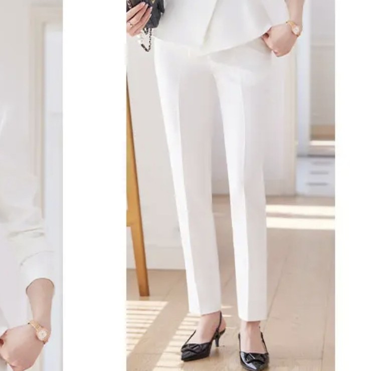 A区B903高级感春秋款时尚职业女士修身西裤