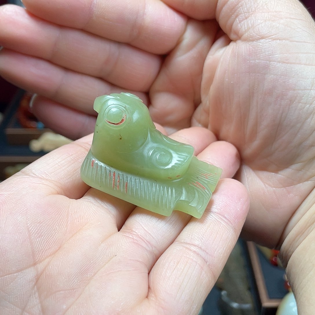 和田玉（糖玉）挂件未镶嵌石*宏