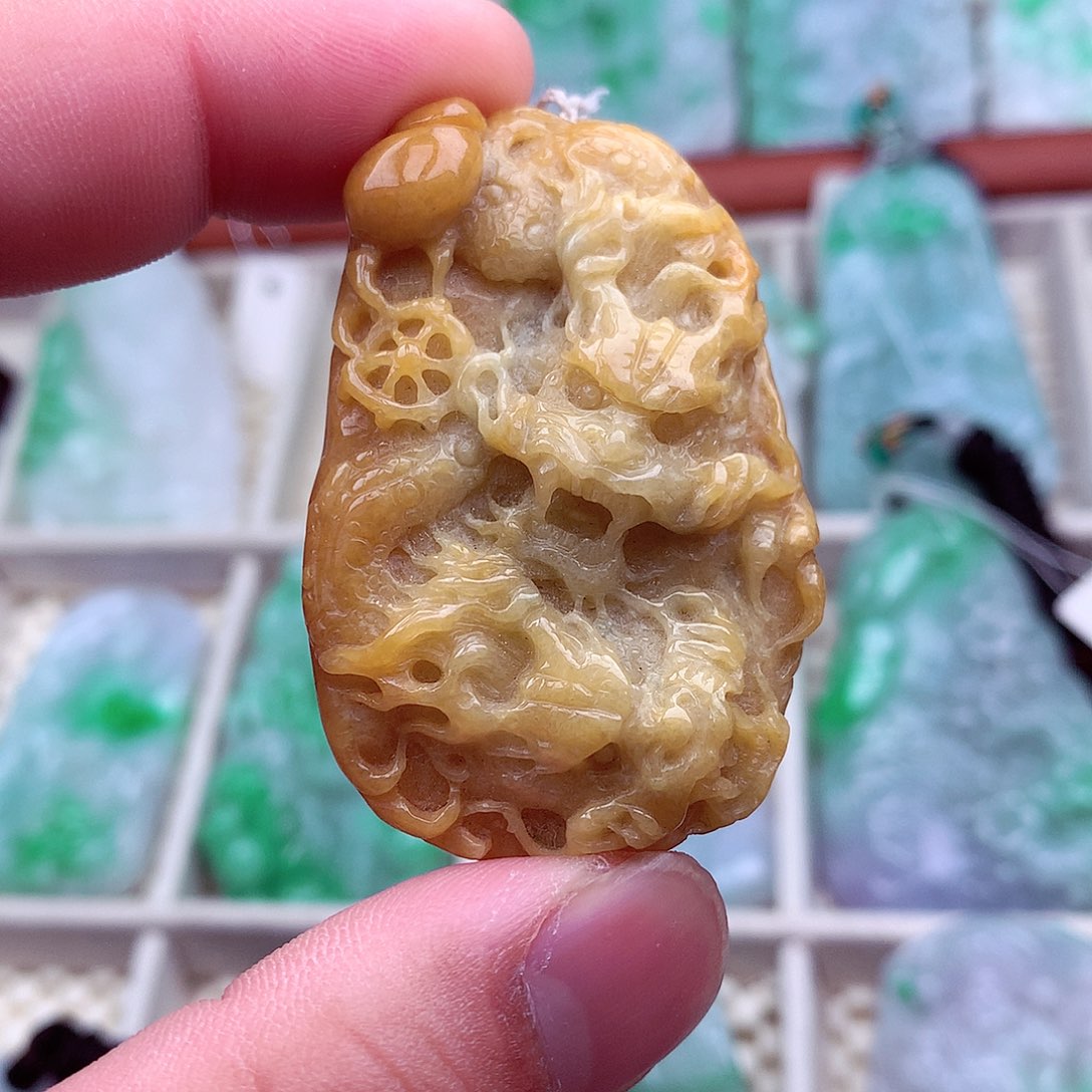 翡翠未镶嵌吊坠(不含链)