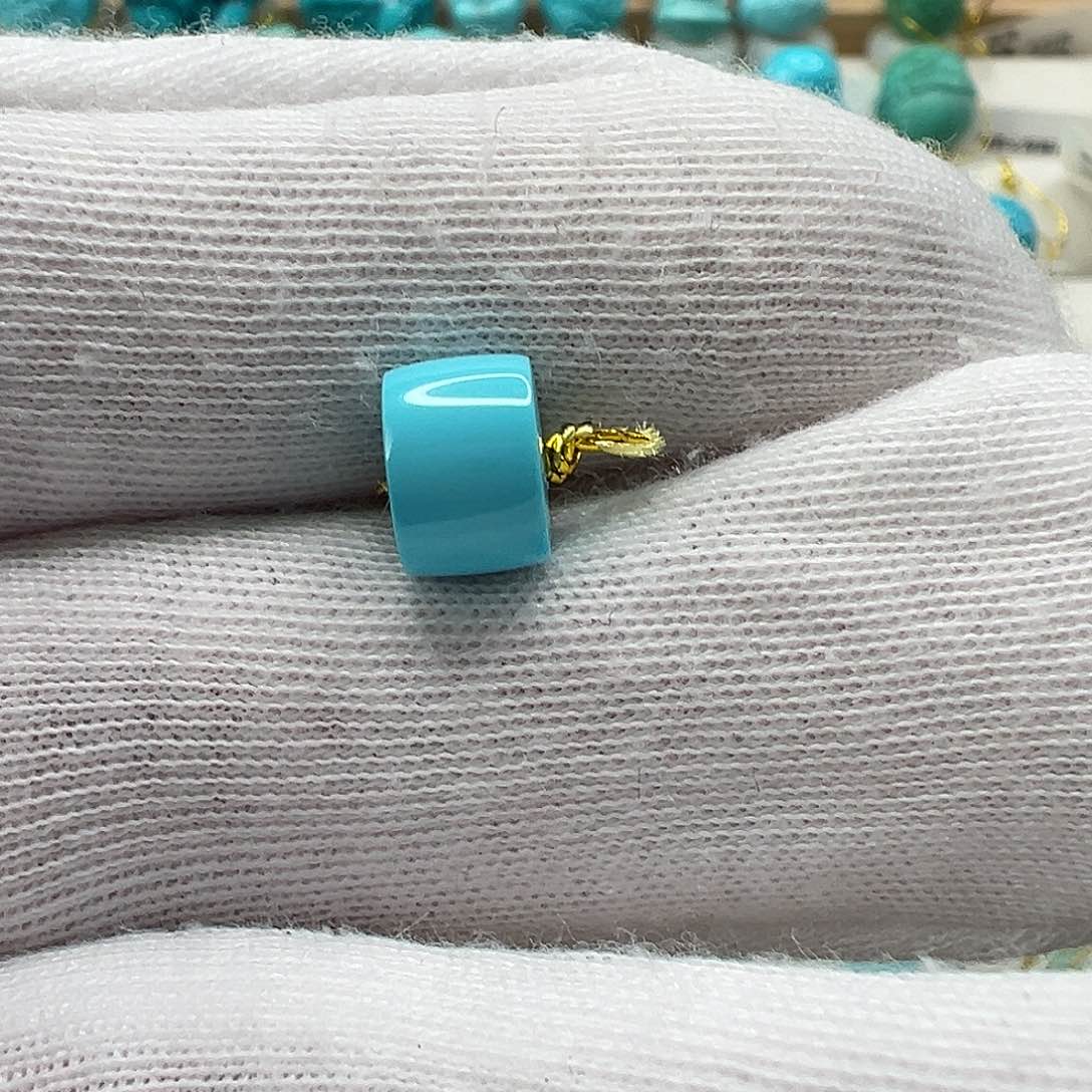 绿松石直切珠 未镶嵌