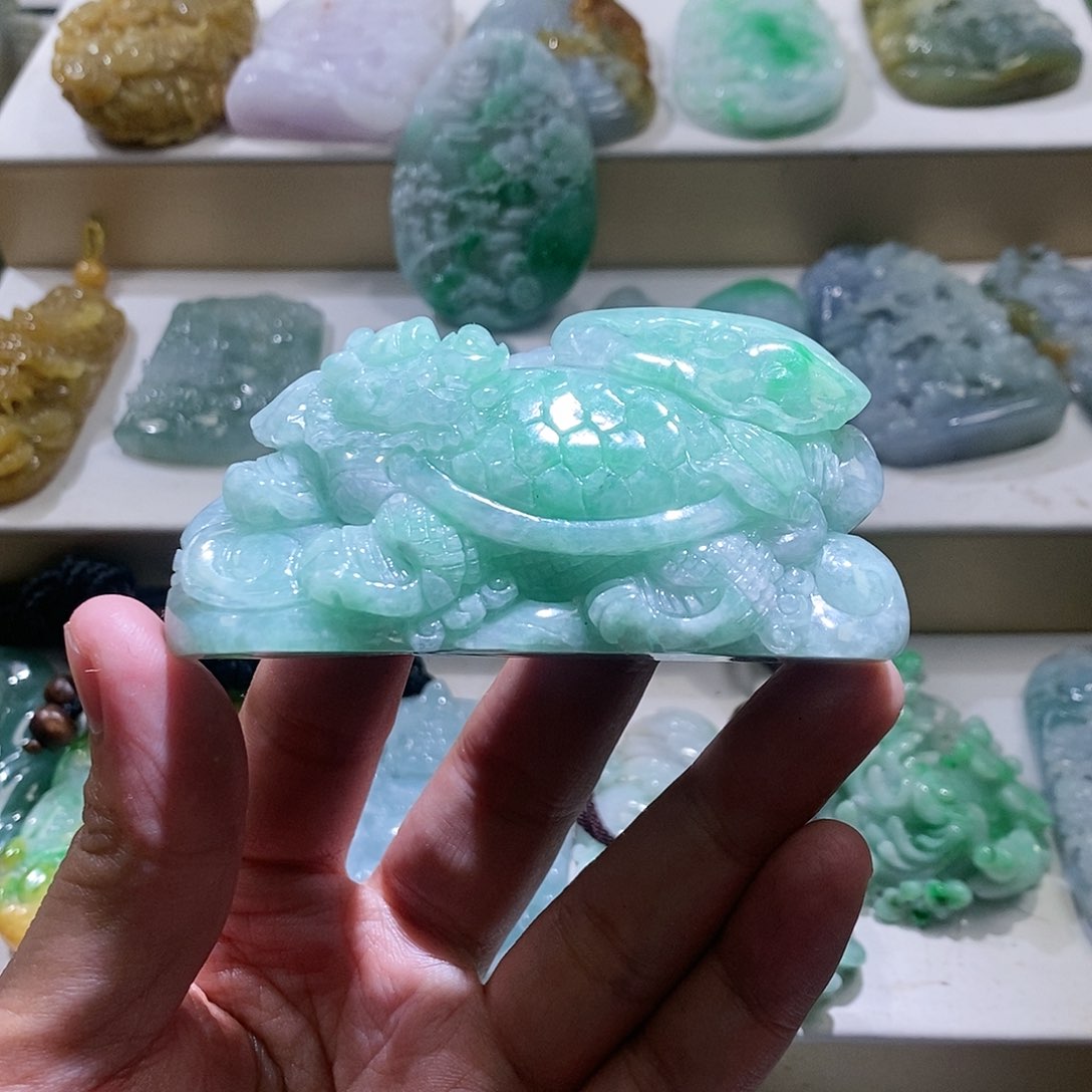 【闪购商品】翡翠颈饰未镶嵌温****司龙龟