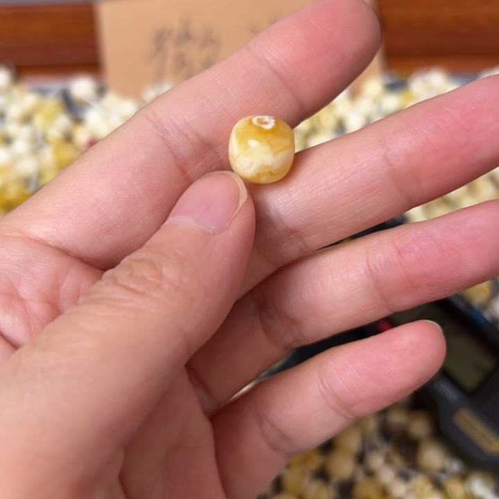 蜜蜡未镶嵌裸石10.5mm一个