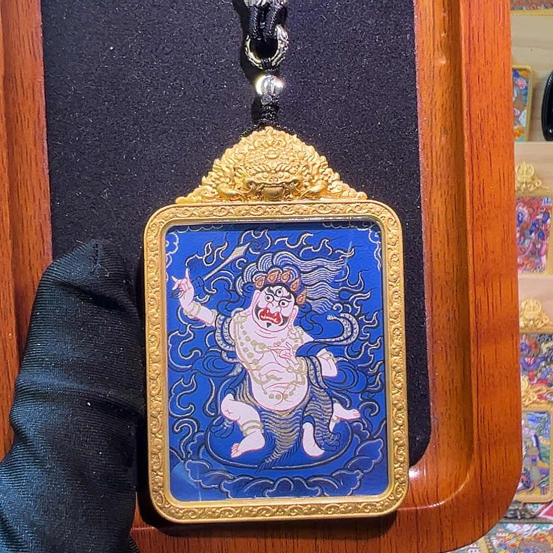 吊坠热贡不动尊唐卡