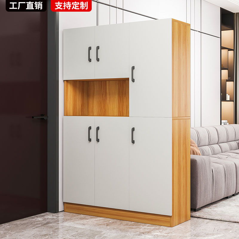 实木鞋柜家用门口2025新款大容量进门玄关柜收纳柜一体靠墙鞋架