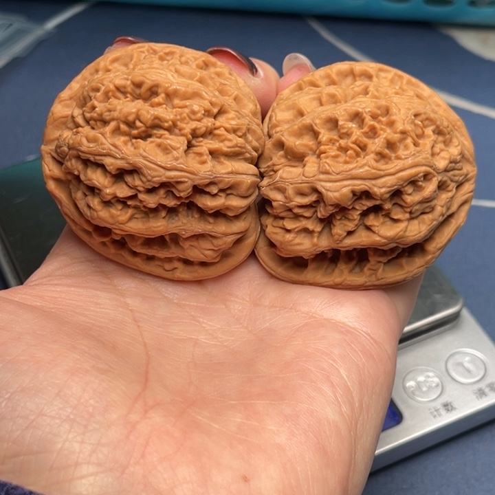 文玩核桃把件粗筋46