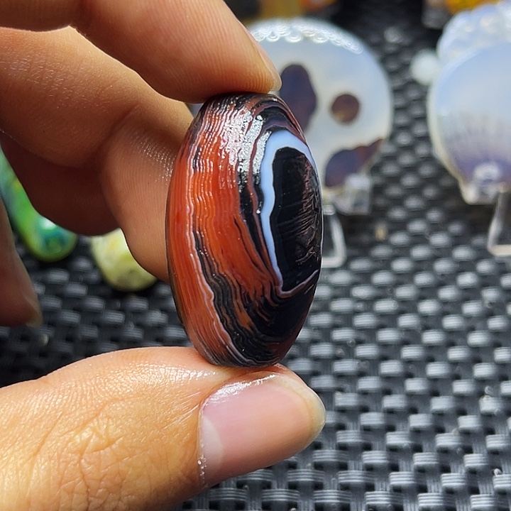 狂***风玛瑙/玉髓未镶嵌颈饰