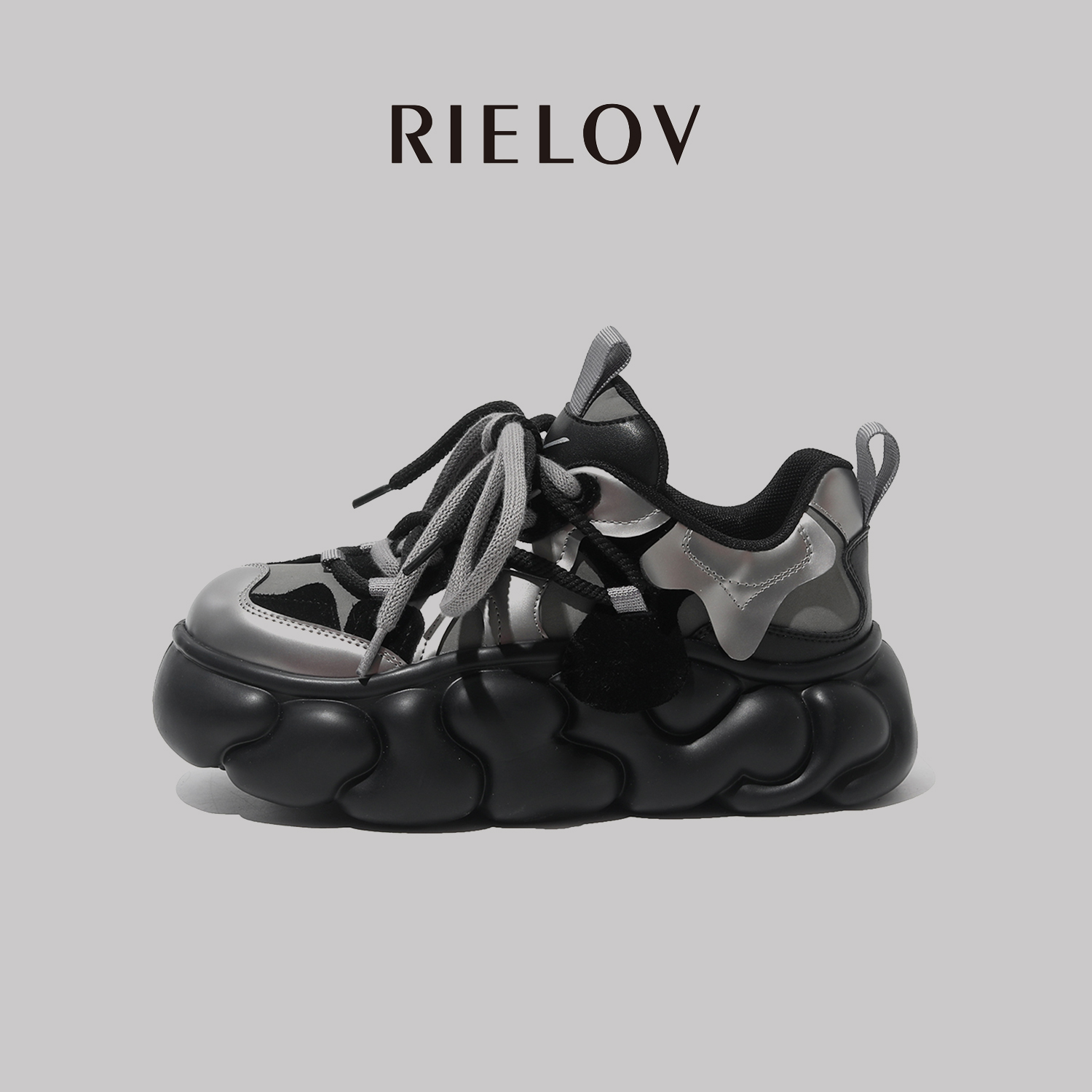 丽丽 RIELOV增高5cm时尚潮流百搭女士休闲鞋 186283