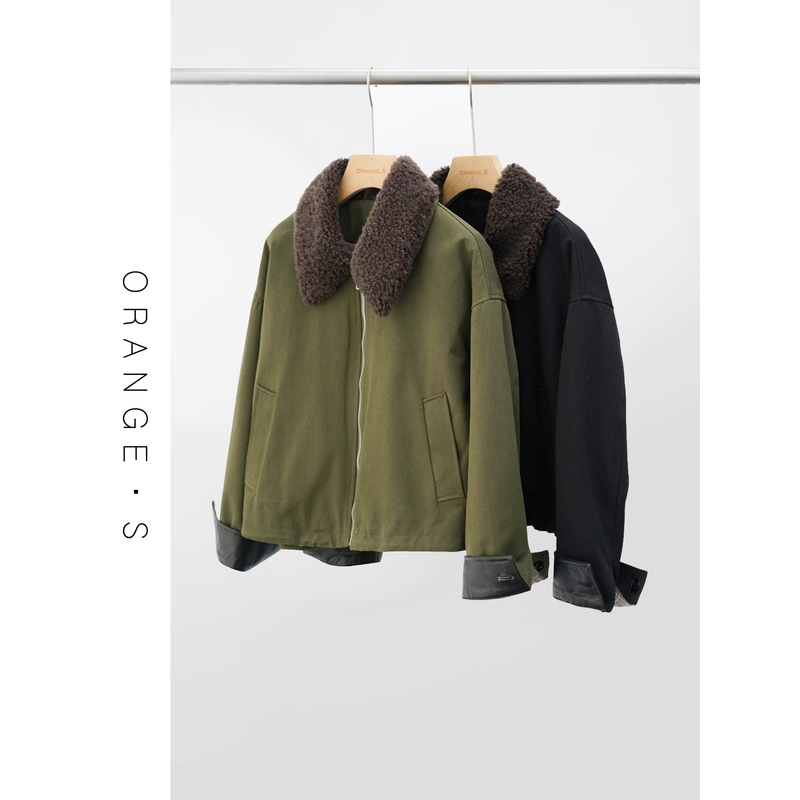 【沙丘夹克】奢牌同源Barbour风外套＋西班牙美丽奴+羊皮拼接外套