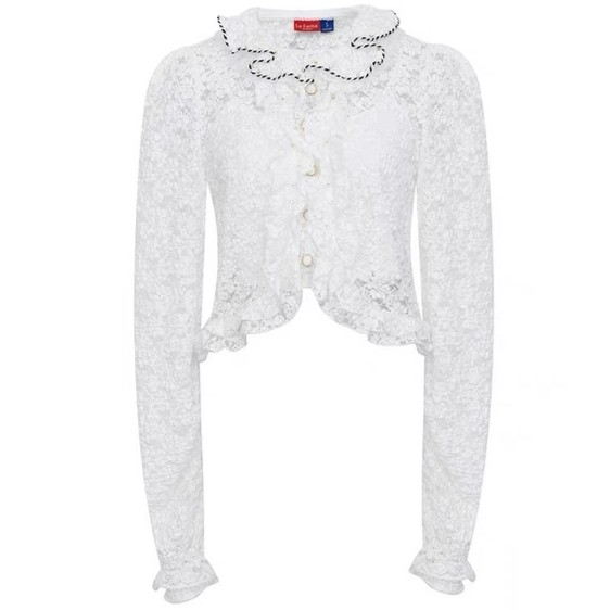 LeFame/拉飞姆LeFame/拉飞姆2023冬千禧蕾丝上衣LF23D41SB139