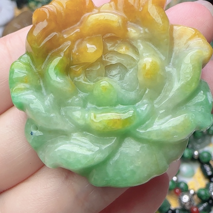 翡翠未镶嵌颈饰天然A货54