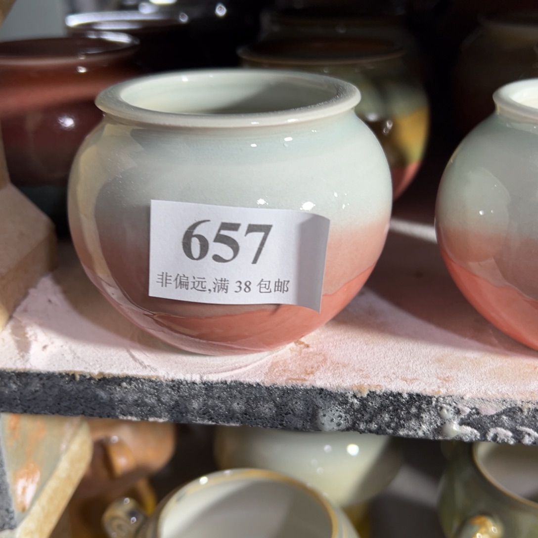 红陶景德镇手工花盆