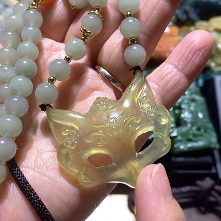 岫玉毛衣链未镶嵌