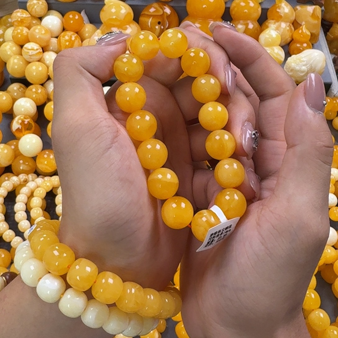 蜜蜡未镶嵌珠宝奇石同料14mm