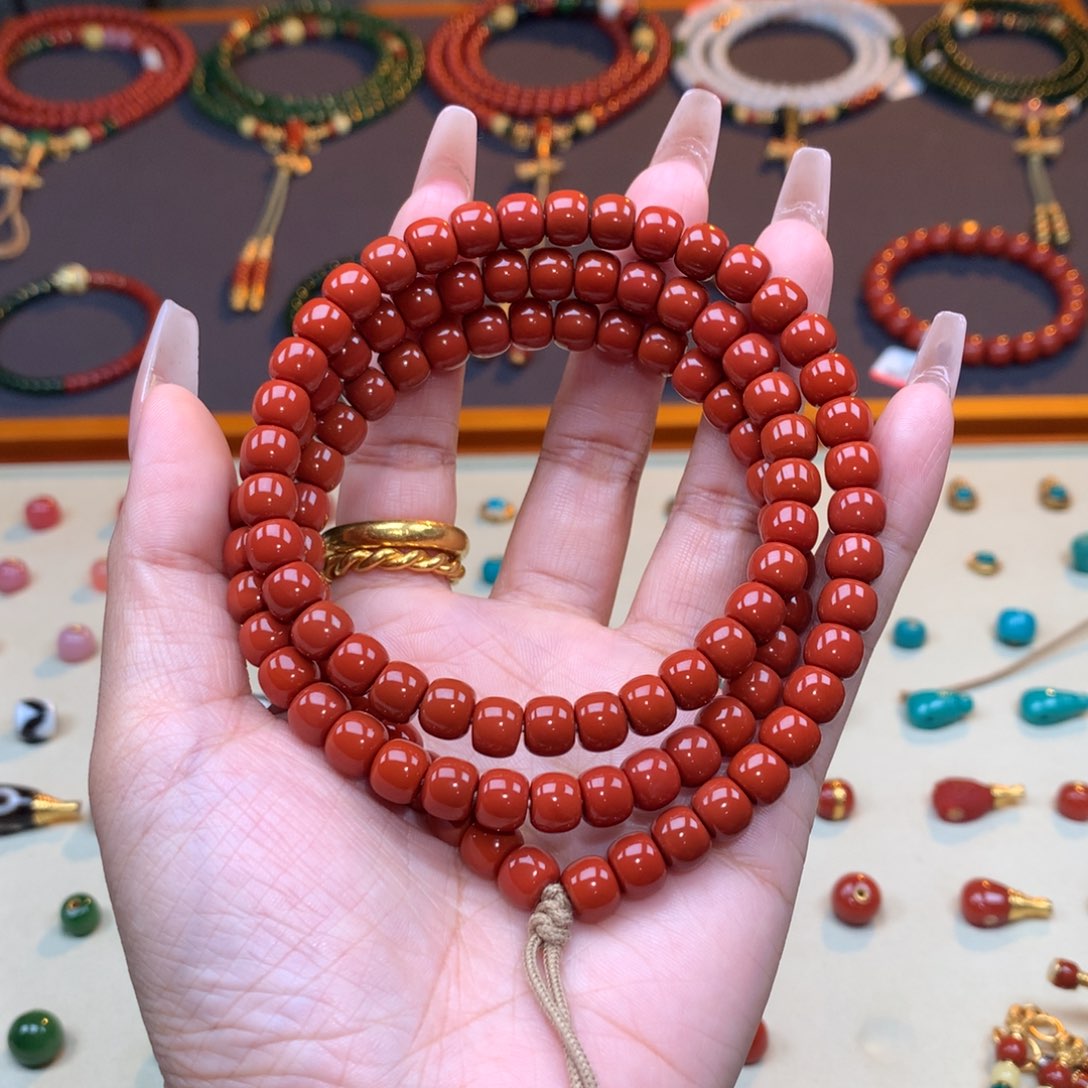 南红玛瑙未镶嵌颈饰