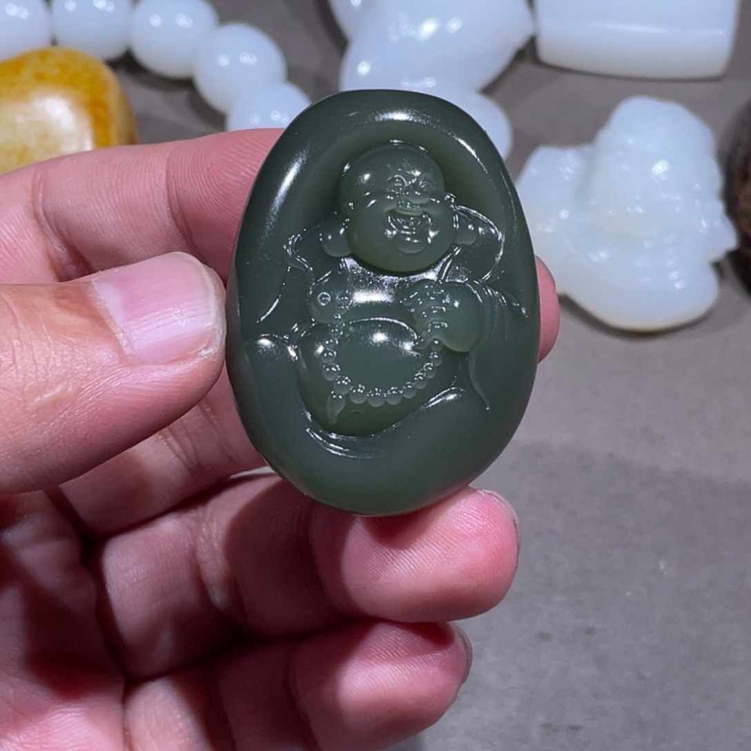 和田玉未镶嵌挂件