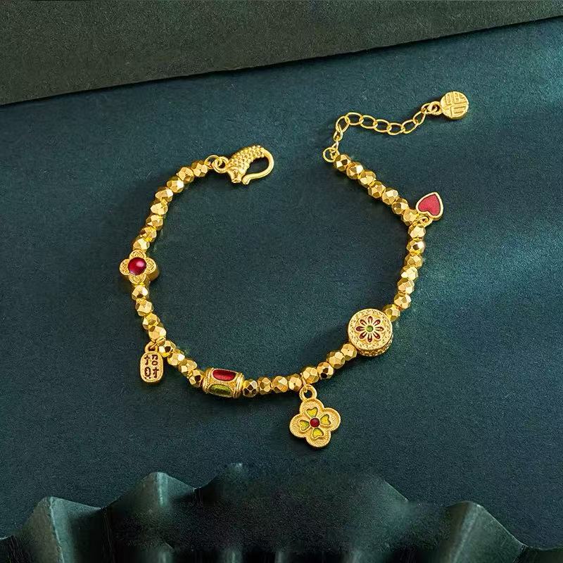 吊坠足银 满福甄选 爆闪手链2104