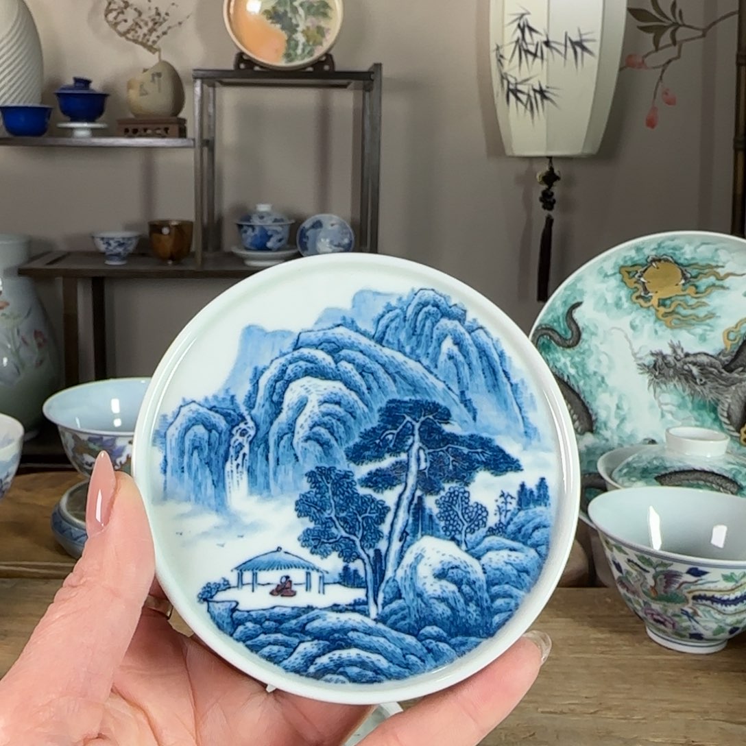 杯景德镇陶瓷柴烧多人