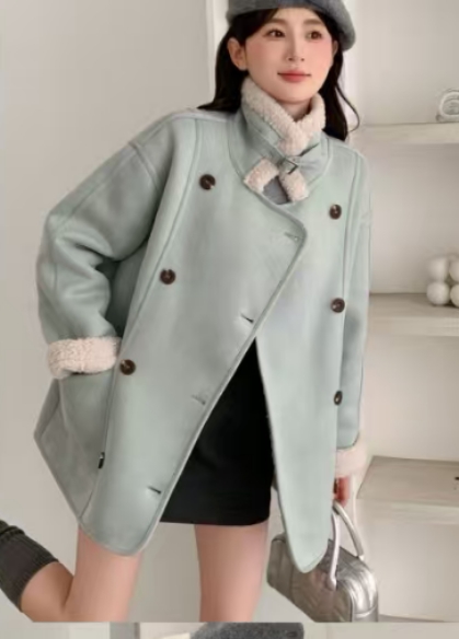 常规显瘦短款外套女装短外套呢大衣秋冬冬季气质ins厚款女