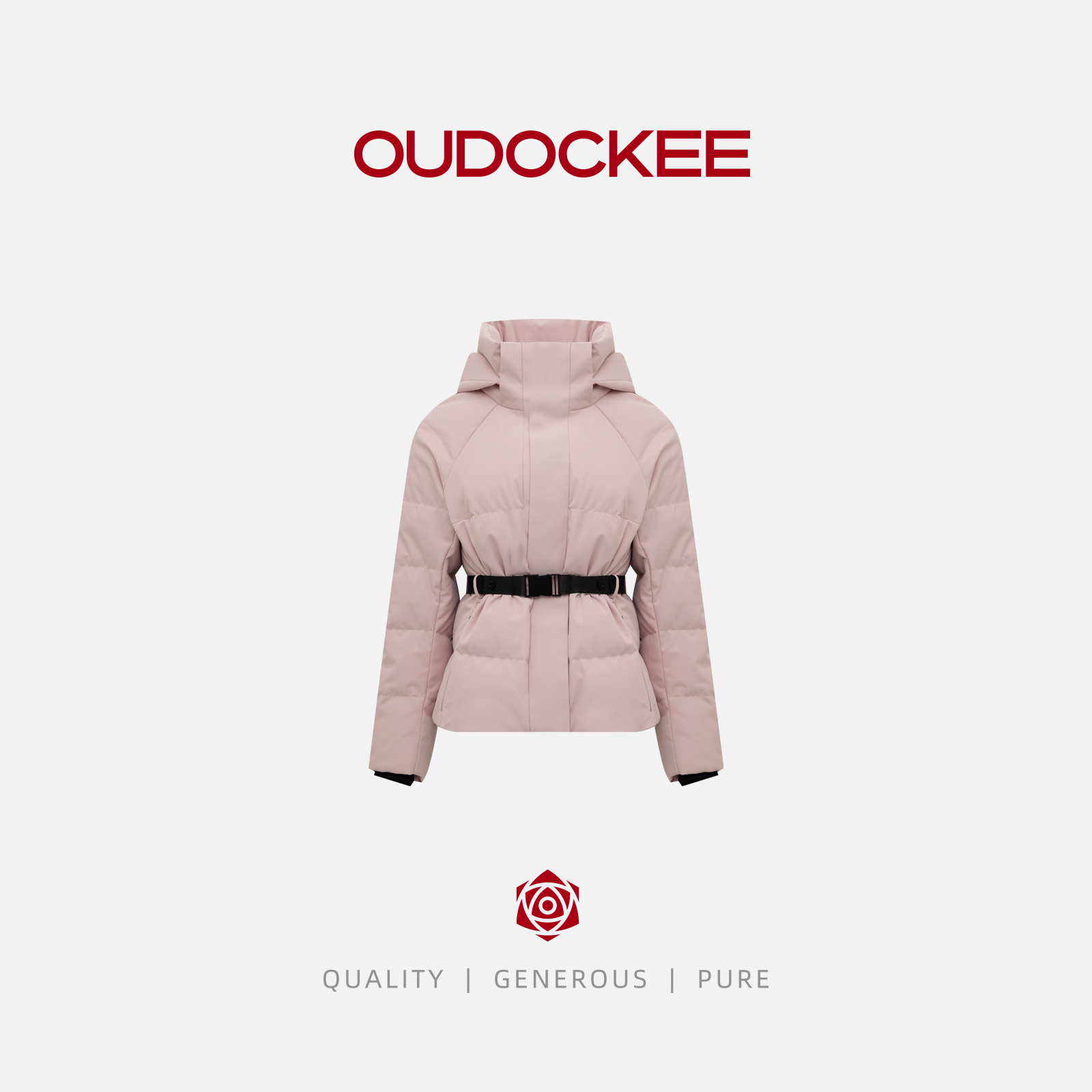 OUDOCKEE 鸥鸥【鸥鸥同款】韩版显瘦保暖休闲时髦羽绒外套 95H3238