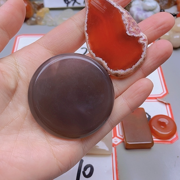 【闪购商品】未镶嵌玛瑙/玉髓珠宝半成品老*