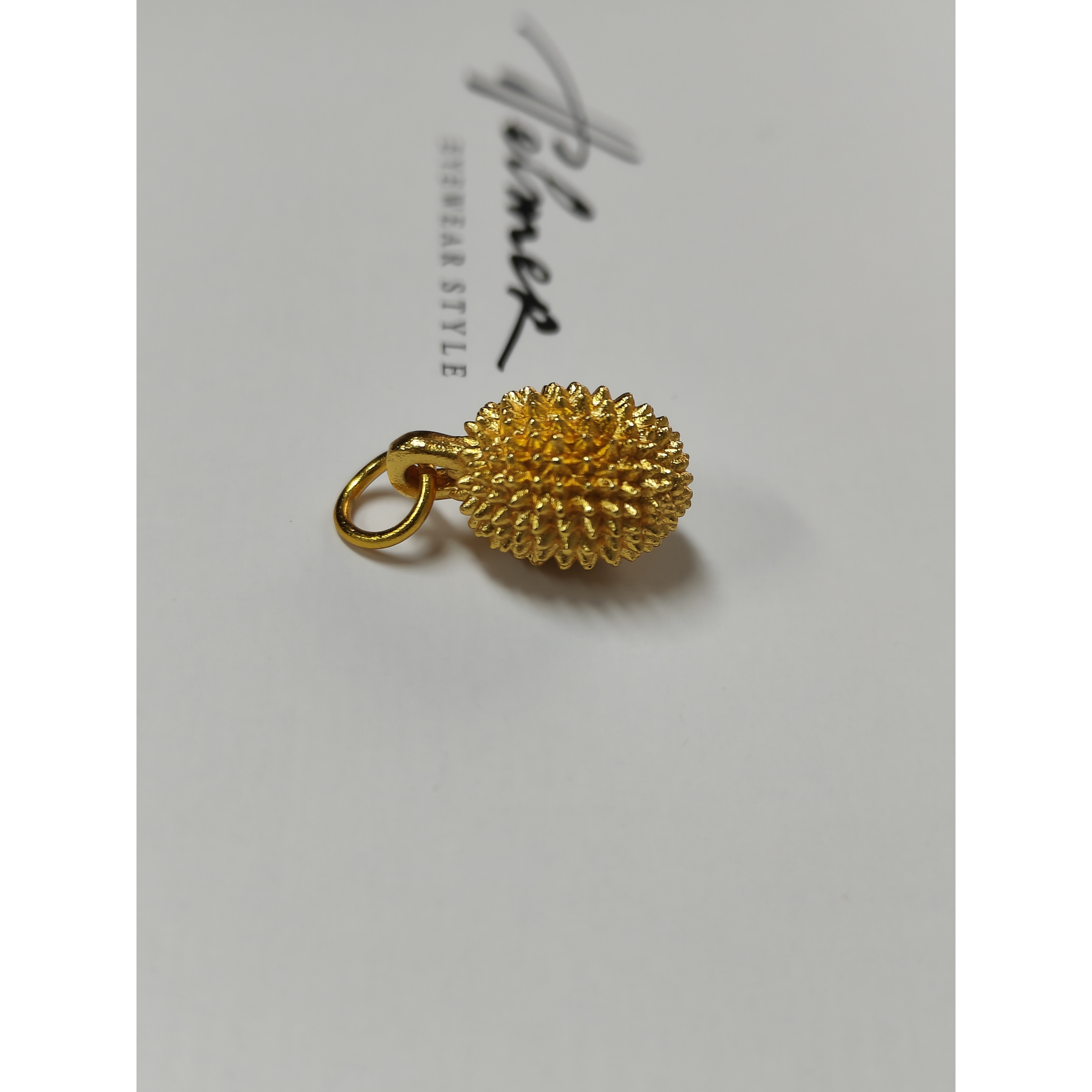  复古方形花纹金色感吊坠A062