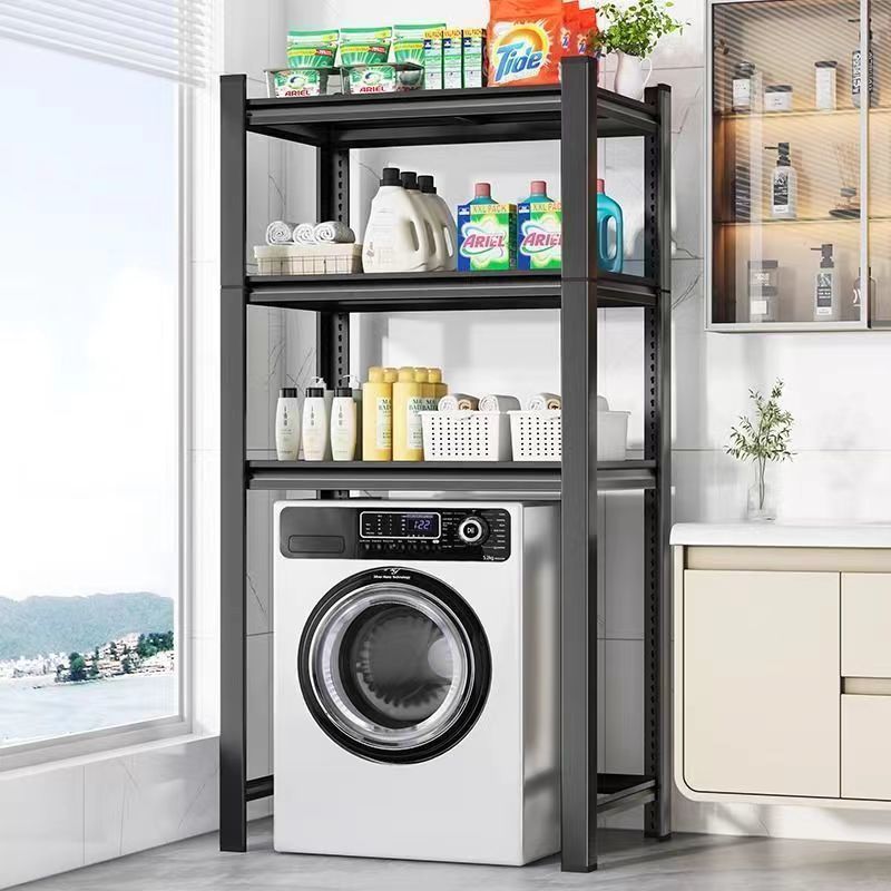 滚筒洗衣机置物架阳台多层收纳架卫生间浴室波轮翻盖洗衣机上方架