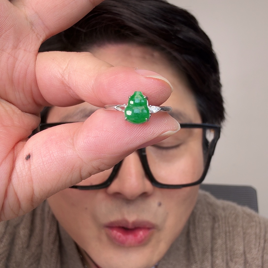 翡翠未镶嵌颈饰一件