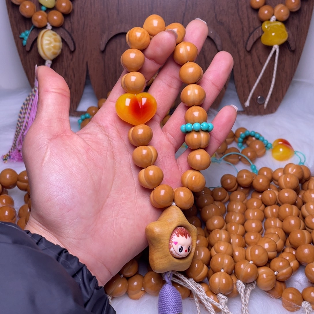 吊坠猴头核桃15手工柯基屁桃手持