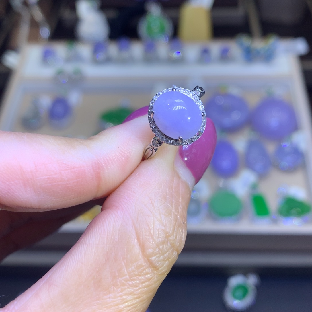 翡翠颈饰银S925镶嵌翡翠