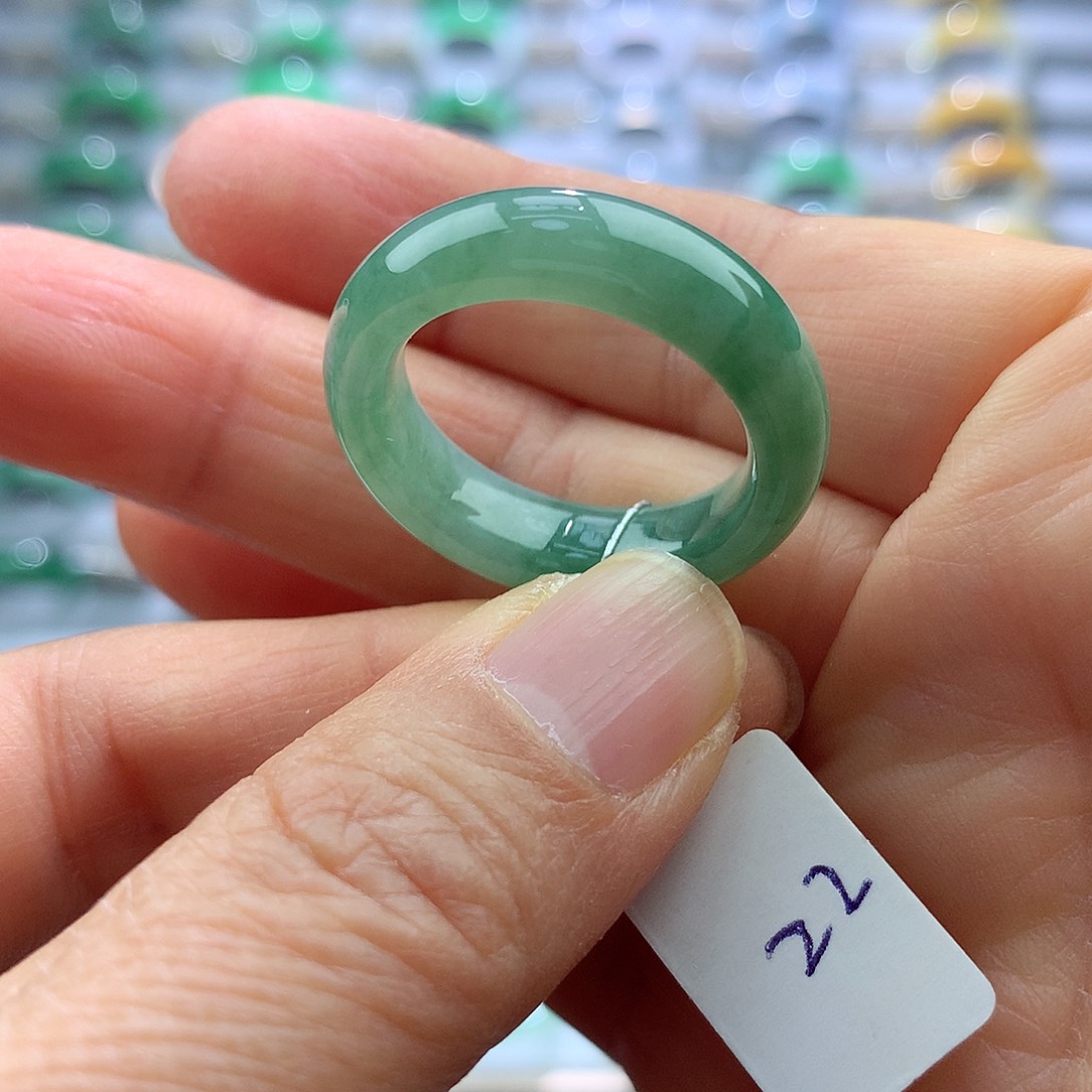 翡翠戒指未镶嵌22号