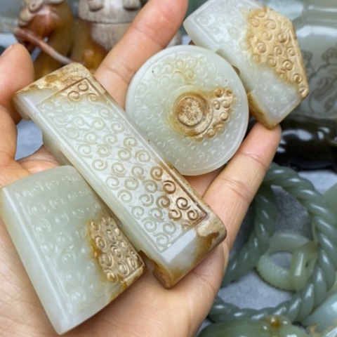 和田玉挂件把件摆件未镶嵌