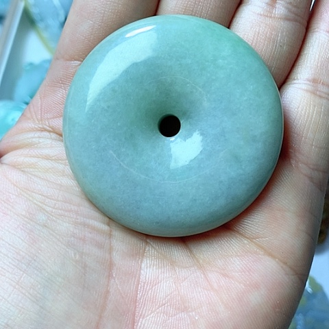 翡翠颈饰未镶嵌天然缅甸翡翠a货