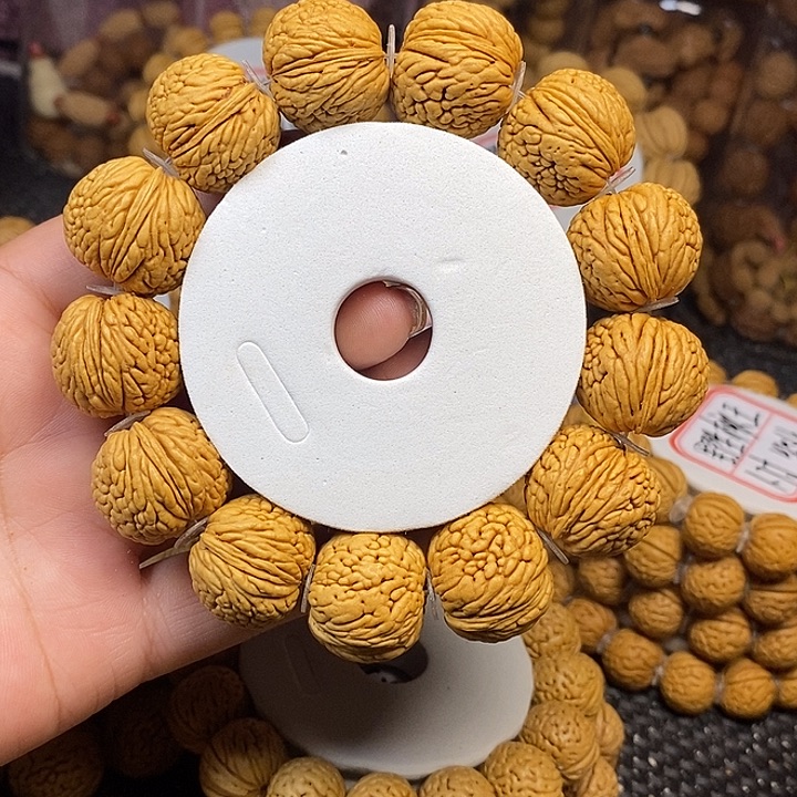 小***记桃核手串龙鳞凤尾23