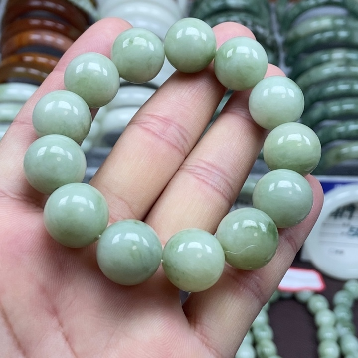 蛇纹石玉未镶嵌手链