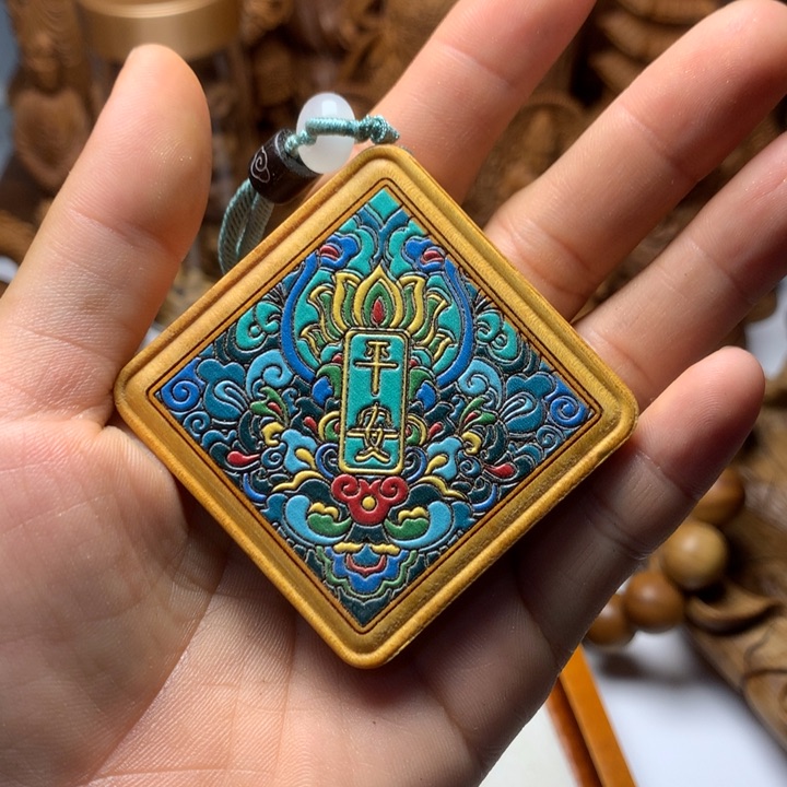 檀香木其他老山檀香平安扣挂件