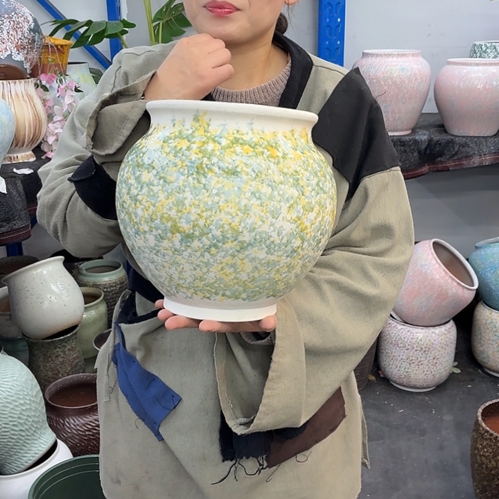 20×25 -粗陶花盆有孔-买买买