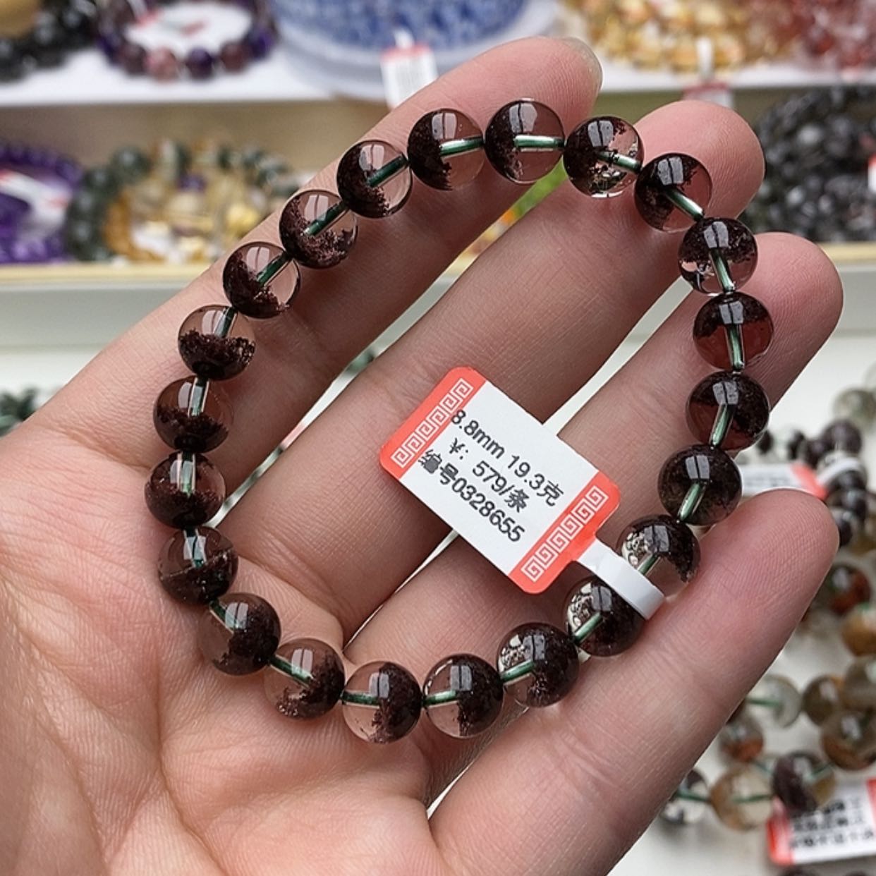 【闪购商品】水晶手链未镶嵌红幽灵聚宝盆