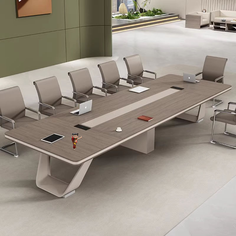 会议桌培训办公家具长桌长方形桌办公室大型简约现代洽谈桌椅组合
