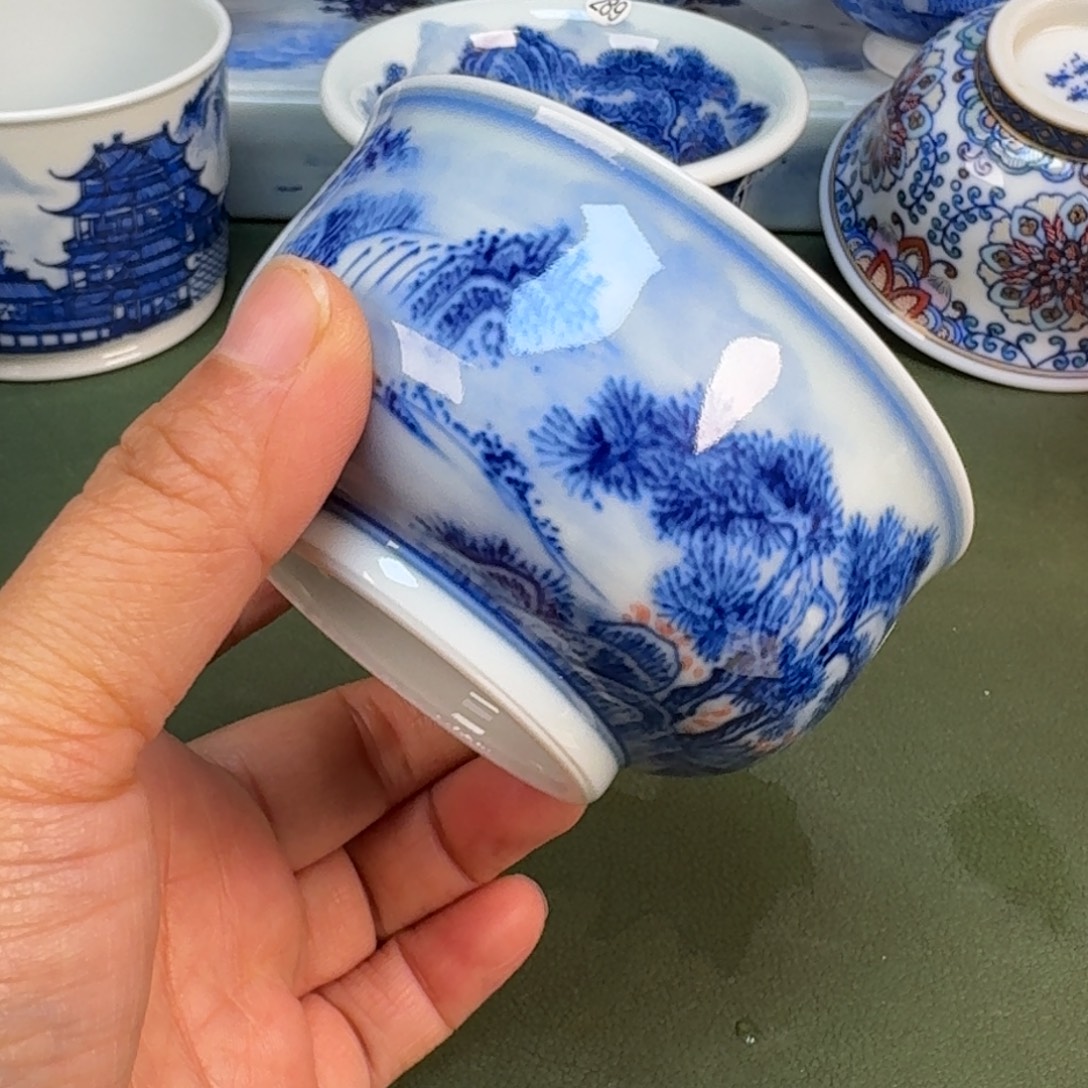 陶瓷景德镇纯手绘茶具圆圆245