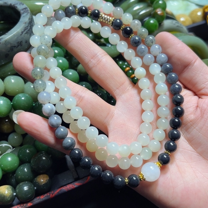 和田玉未镶嵌手链