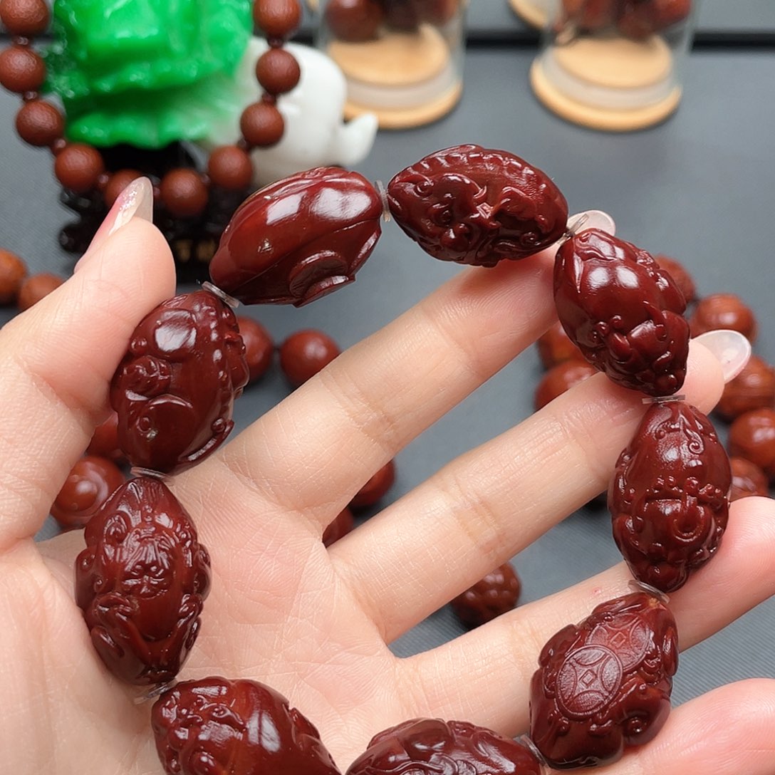 手串橄榄核貔貅手串