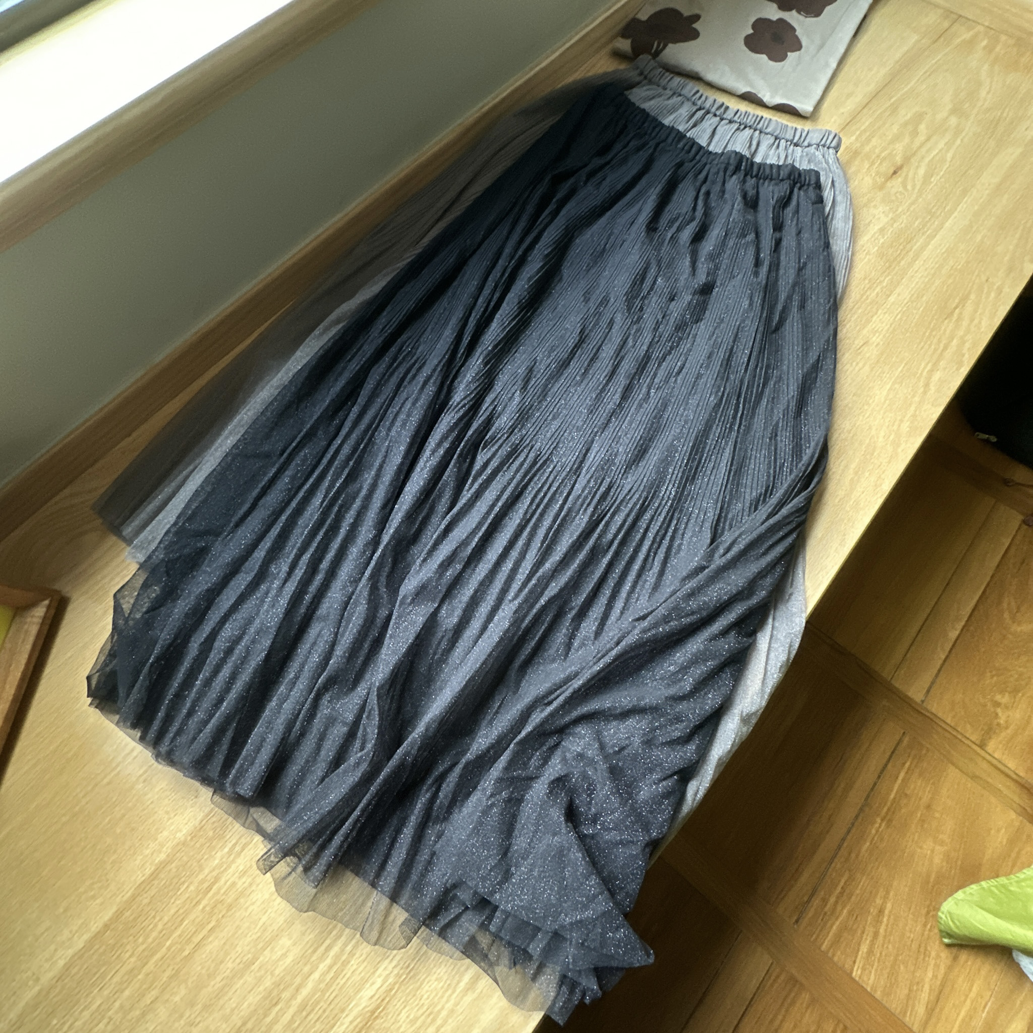 【美琪元货】元货 仙仙的双层亮纱带内衬裙女半裙
