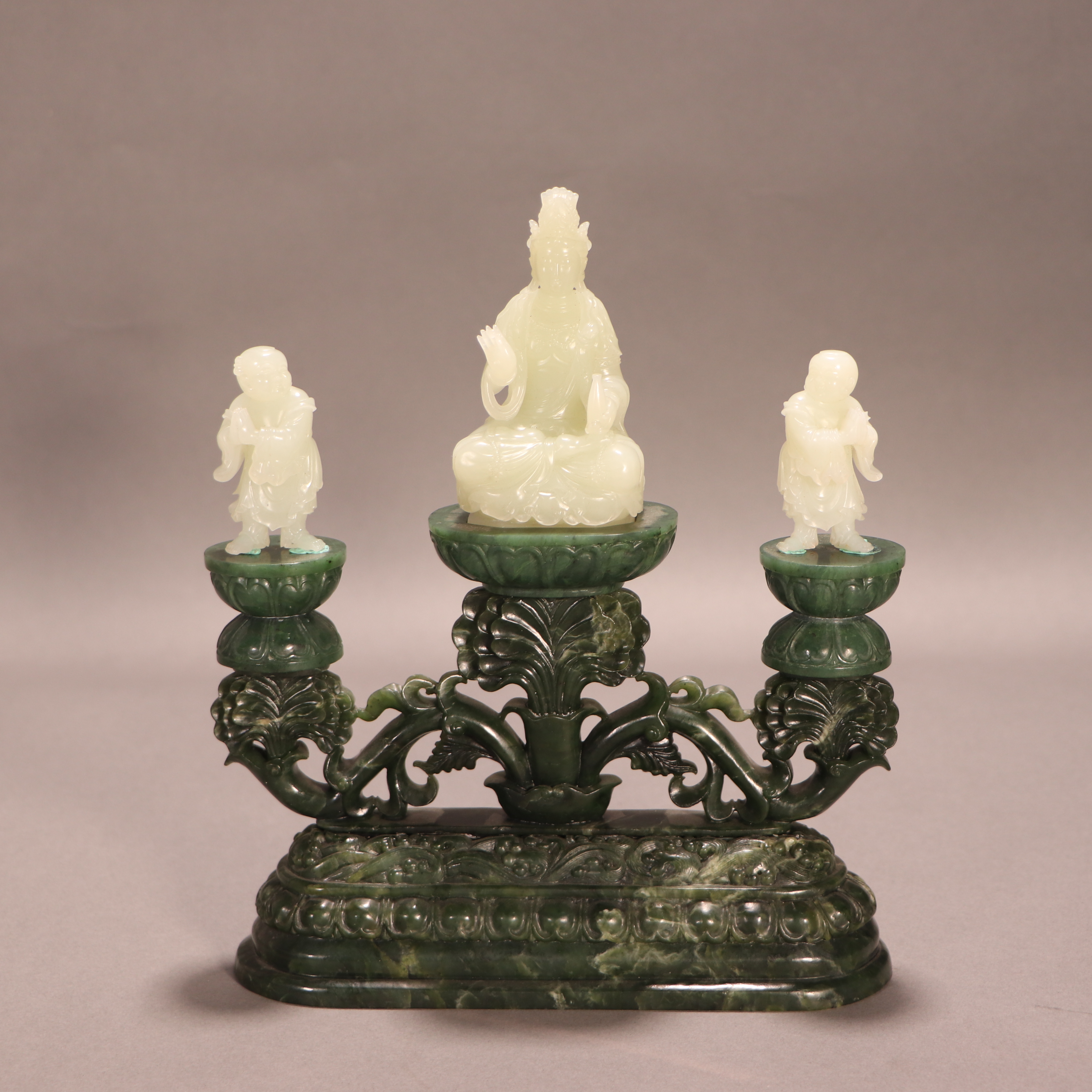 lot21  DY4021  清代  菩萨二童子