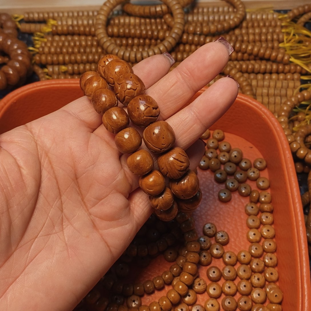 桃核手串品***茶桃核单圈