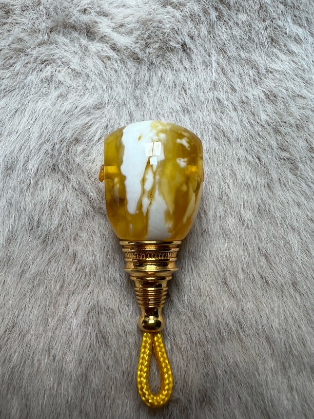 天花板级别金漆白溶洞分体三通，美不胜收！尺寸：对孔13.5*14mm