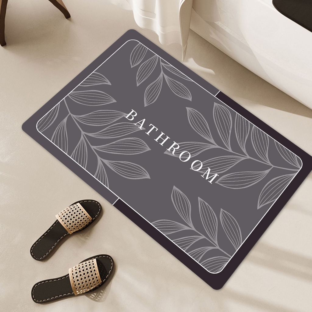 第九代升级款浴室卫生间门口吸水防滑耐磨黑科技螺纹橡胶地垫脚垫