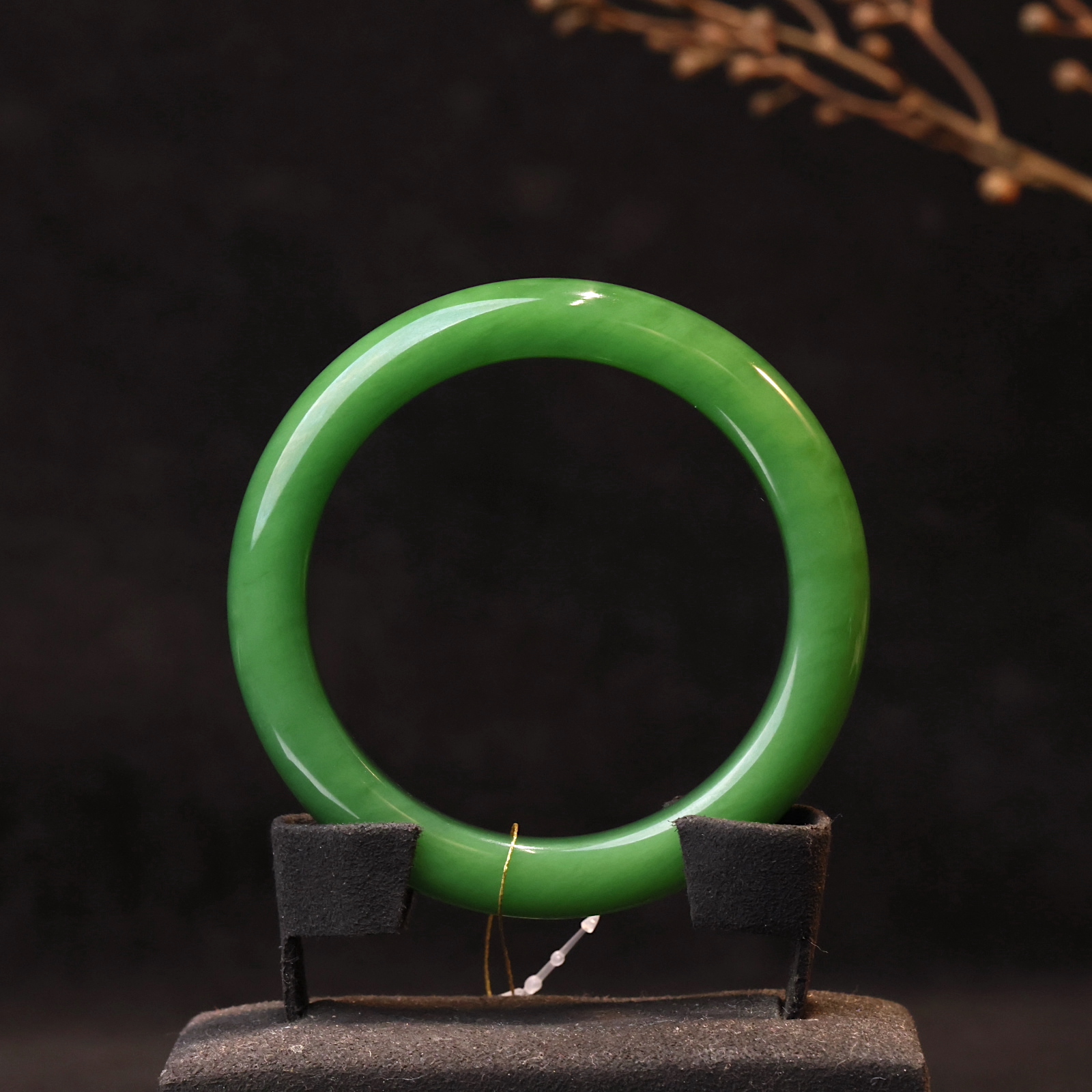 【新疆马爷珠宝】碧玉手镯/圈口58.3-60.44g