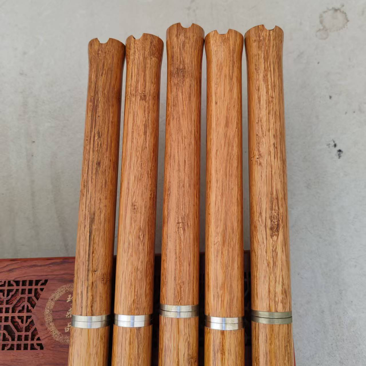 李建刚两节单插实心竹洞箫