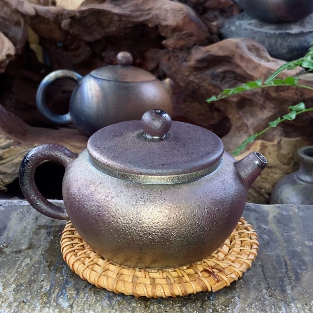 建水紫陶柴烧茶具